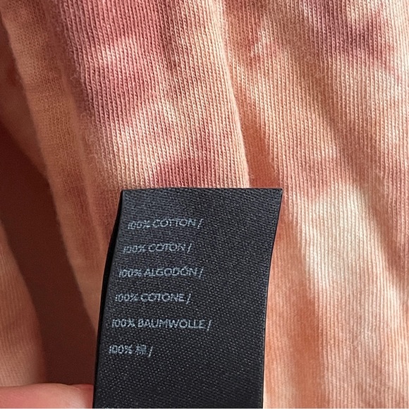 We The Free Tie Dye Tee Cabernet Combo, Oversized Long Sleeve Design, XS - Picture 9 of 16